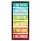 Stupell Industries Fun Inspirational Rainbow Phrases Framed Floater Canvas Wall Art